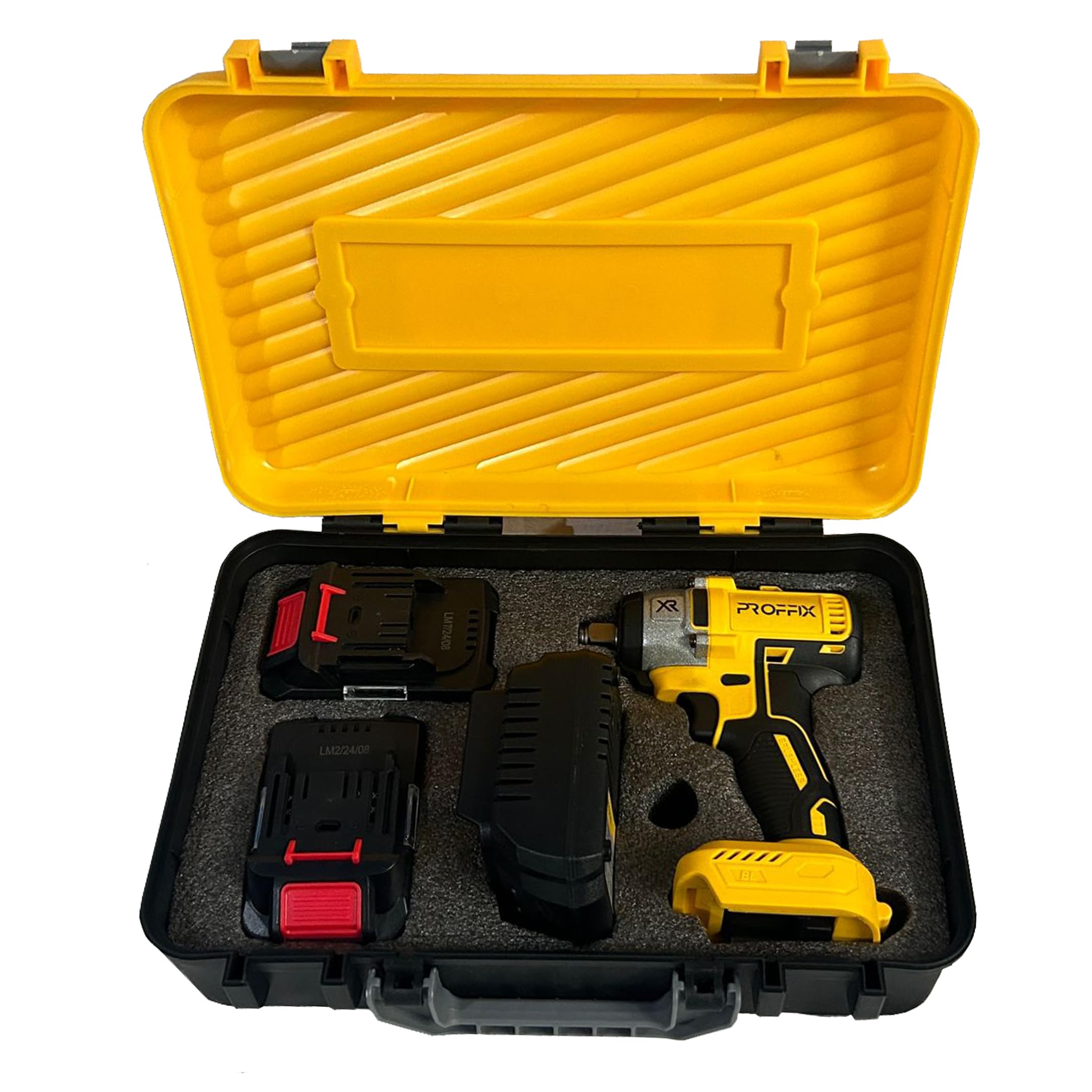 PROFFIX 21 Volt 4 Ah Cordless Brushless Impact Wrench 350 Nm